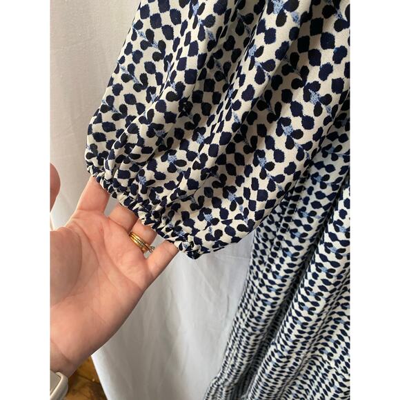 NWT Max Studio London Slinky Geo Print Tiered Midi Length dress 3X - Picture 4 of 8